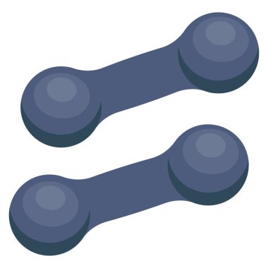 Vücut geliştirme için sağlık & Fitness düz simgesi 