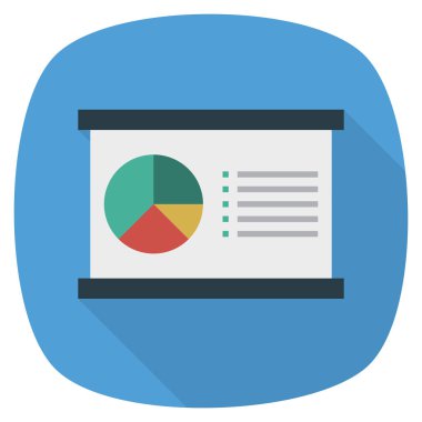 Grafik & raporu için İş Yönetimi Düz simgesi