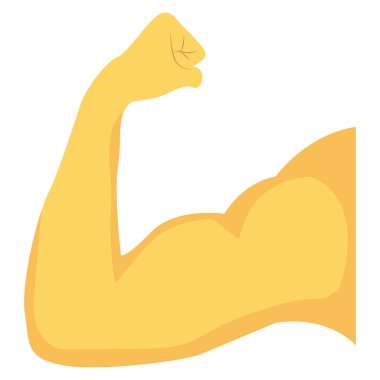 Vücut geliştirme ve kas için sağlık & Fitness düz simgesi 