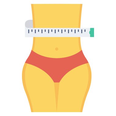 Sağlıklı & yaşam için sağlık & Fitness düz simgesi 