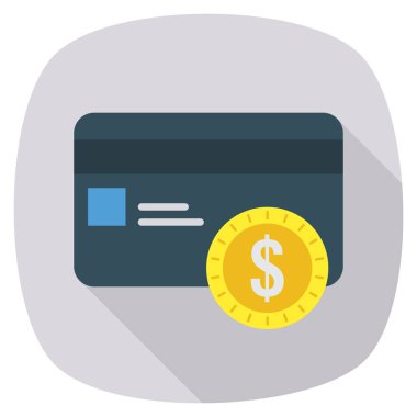 Kart & banka kartı için İşletme Yönetimi Düz simgesi 