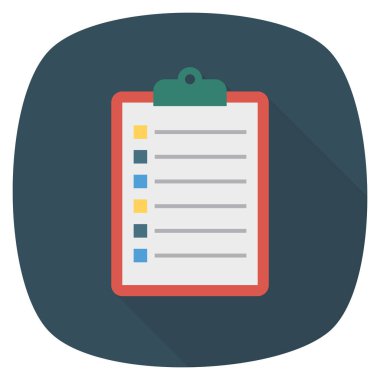 Belge & listesi için İş Yönetimi Düz simgeleri