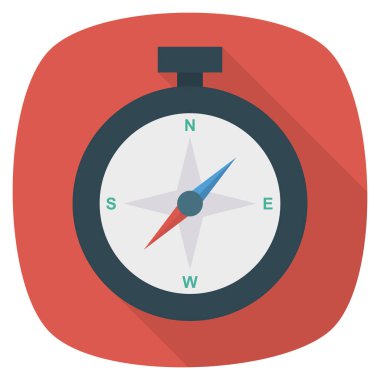 Yön ve seyahat için İş Yönetimi Düz simgeleri