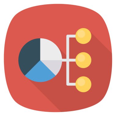 Grafik & ağ için İş Yönetimi Düz simgesi 