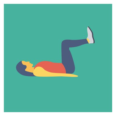 Çalışma & etkinliği için sağlık & Fitness düz simgesi 