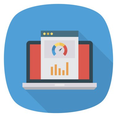 Grafik & analizleri için İş Yönetimi Düz simgesi 