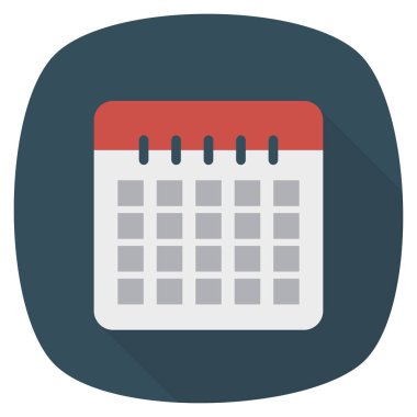 Tarih ve ay için İş Yönetimi Düz simgesi 