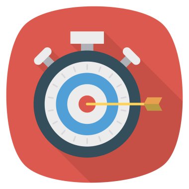 Zamanlayıcı & dart tahtası için İş Yönetimi Düz simgesi 