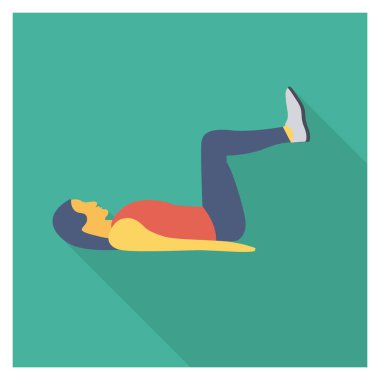 Çalışma & etkinliği için sağlık & Fitness düz simgesi 