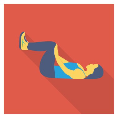 Çalışma & etkinliği için sağlık & Fitness düz simgesi 