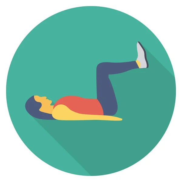 Salud Fitness Iconos Planos Para Entrenamiento Actividad — Vector de stock