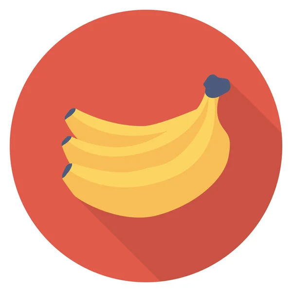 Health Fitness Flat Icon Fruit Food — 스톡 벡터