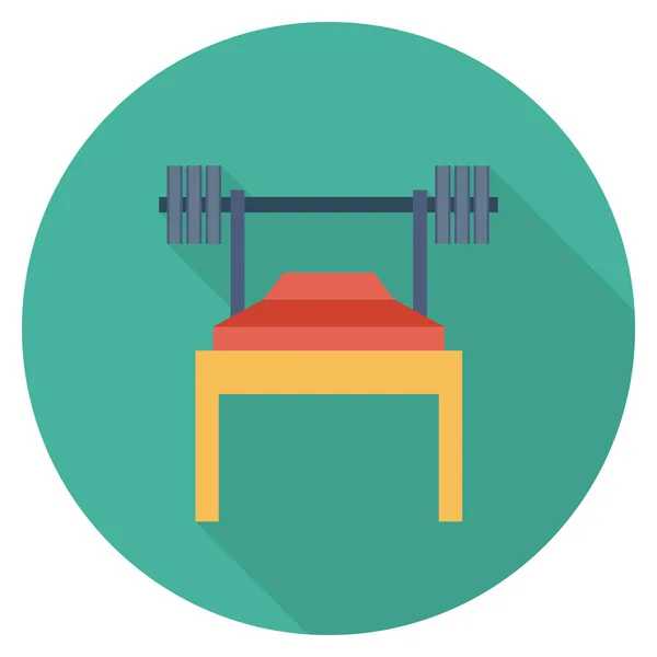 Santé Fitness Icône Plate Pour Haltère Poids — Image vectorielle
