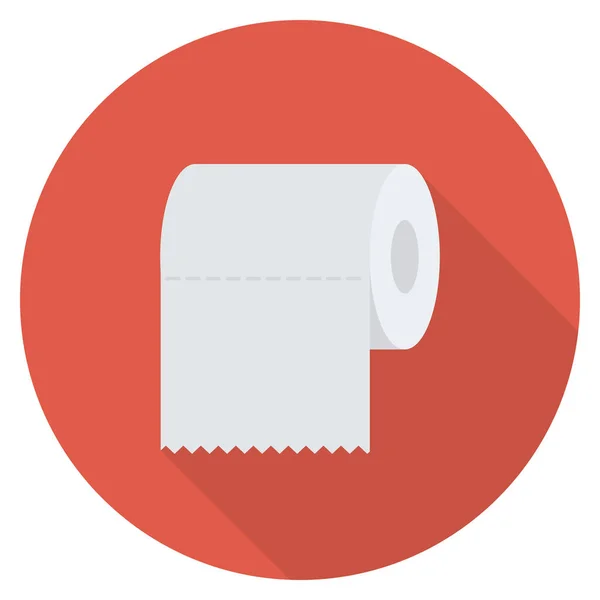 Gezondheid Fitness Platte Pictogram Voor Roll Toilet — Stockvector