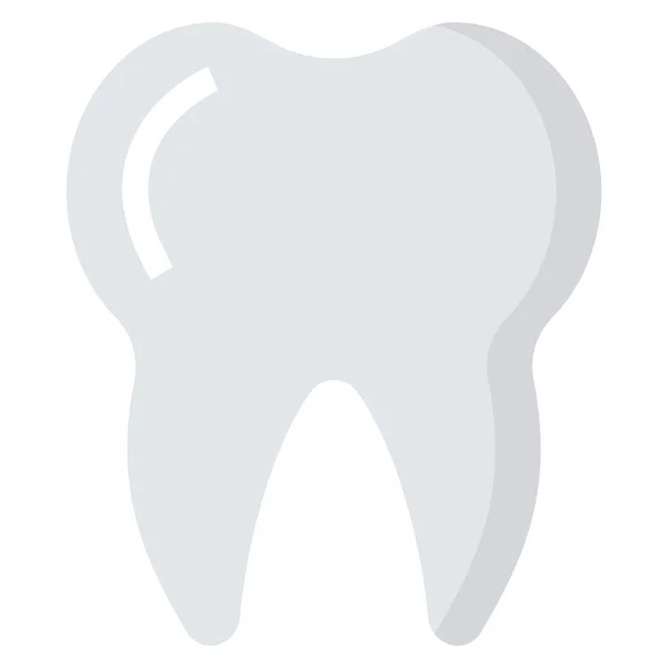 Diş Oral Için Sağlık Fitness Düz Simgesi — Stok Vektör