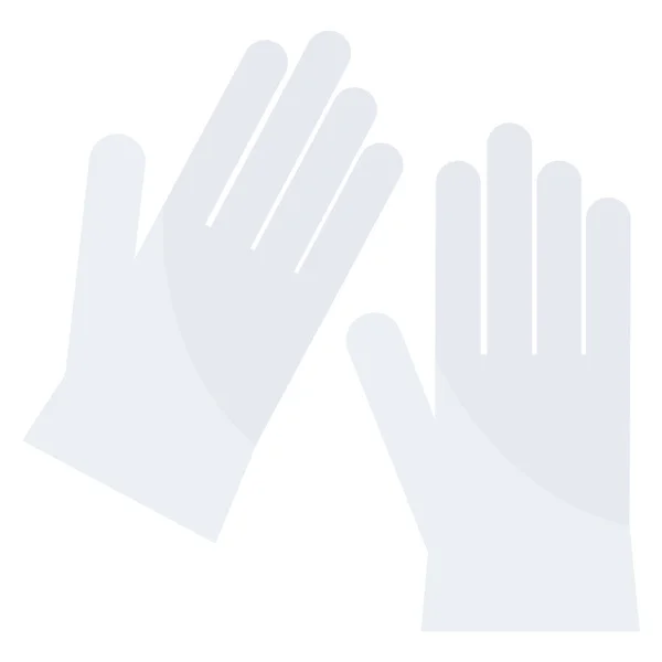 Health Fitness Flat Icon Gloves Safety — 스톡 벡터