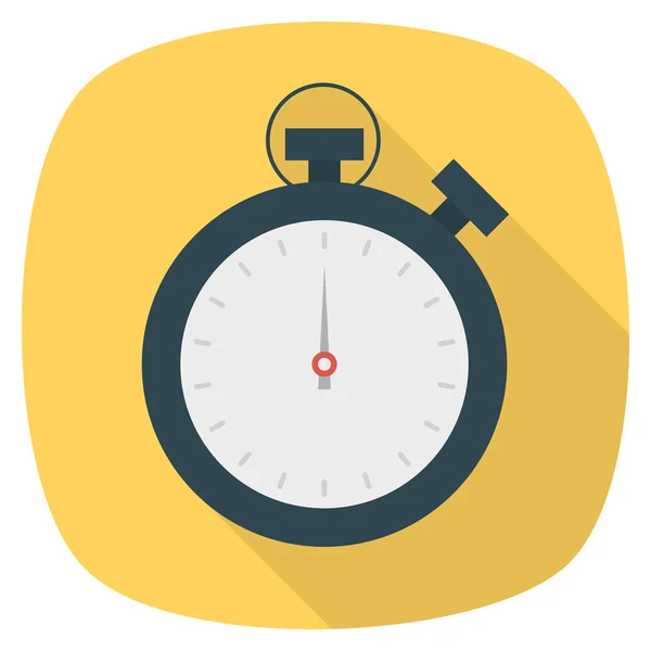 Business Management Iconos Planos Para Temporizador Reloj — Vector de stock