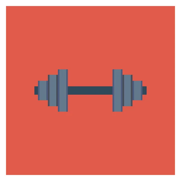 Zdraví Fitness Plochá Ikona Pro Cvičení Zvedání — Stockový vektor