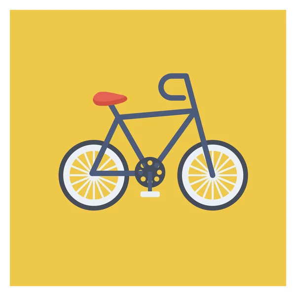 Icône Plate Santé Fitness Pour Vélo Entraînement — Image vectorielle
