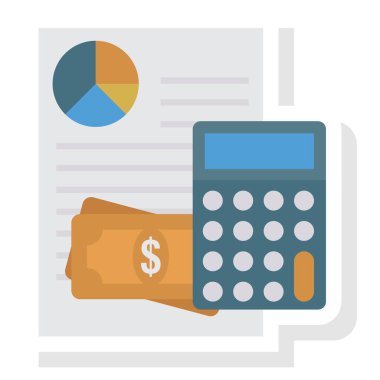 Grafik & raporu için İş Yönetimi Düz simgesi 