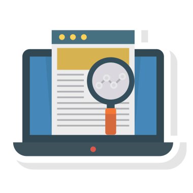 Web sayfası & araması için İş Yönetimi Düz simgesi 