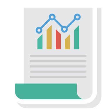 Grafik & raporu için İş Yönetimi Düz simgesi