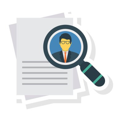 Cv & işi için İş Yönetimi Düz simgesi