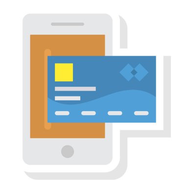 Kart & ödeme için İş Yönetimi Düz simgesi 