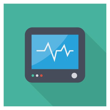 Lcd & görüntü için sağlık & Fitness düz simgesi