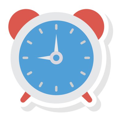 Bitiş tarihi ve anımsatıcı için İş Yönetimi Düz simgesi 