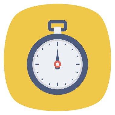 Zamanlayıcı & bitiş süresi için sağlık & Fitness düz simgesi 