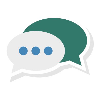 Metin & ileti için İş Yönetimi Düz simgesi 