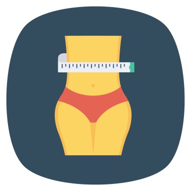 Sağlıklı & yaşam için sağlık & Fitness düz simgesi 