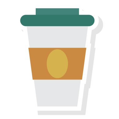 Sıcak & içecek için İş Yönetimi Düz simgesi 