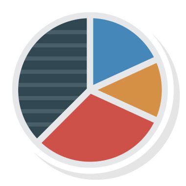 Grafik ve istatistikler için İş Yönetimi Düz simgesi 