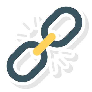 Bağlantı & zinciri için İş Yönetimi Düz simgesi