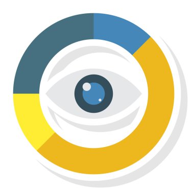 & Odaklanma için İş Yönetimi Düz simgesi 