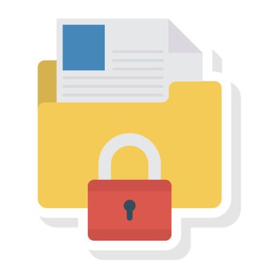 Dizin & belgesi için İş Yönetimi Düz simgesi 