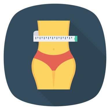 Sağlıklı & yaşam için sağlık & Fitness düz simgesi 