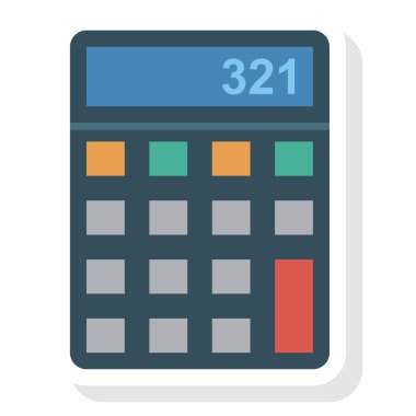 Matematik hesaplamak için İş Yönetimi Düz simgesi