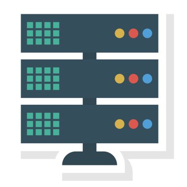Veritabanı & depolama için İş Yönetimi Düz simgesi 