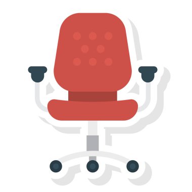 Ofis & boşluğu için İş Yönetimi Düz simgesi 