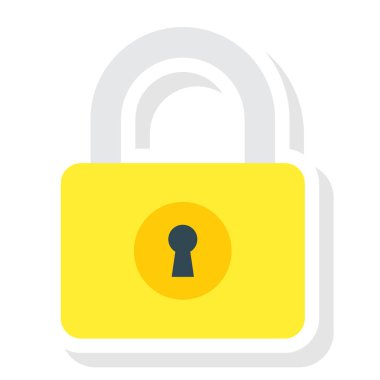 Güvenli & koruma için İş Yönetimi Düz simgesi 