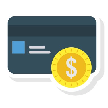 Kart & banka kartı için İşletme Yönetimi Düz simgeleri 