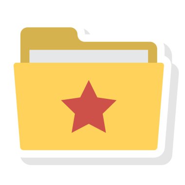 Dosya & belgesi için İş Yönetimi Düz simgeleri 