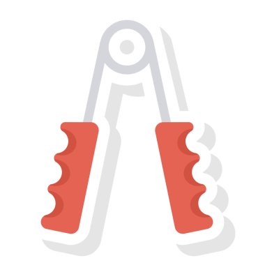 Egzersiz & fitness için sağlık & fitness düz simgesi 