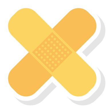 & Sağlık ve Sağlık Sağlığı Düz simgesi tıbbi koruma için