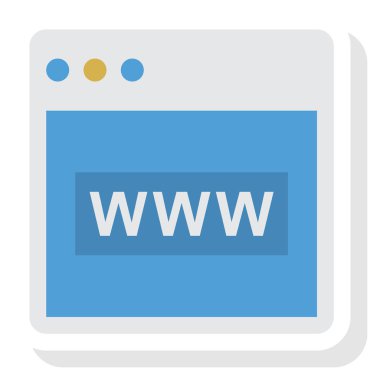 Web sayfası & penceresi için İş Yönetimi Düz simgeleri 