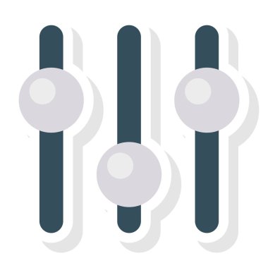 Kaydırıcı & eşitleyici için İş Yönetimi Düz simgeleri