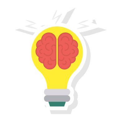 Yaratıcı & ampul için İş Yönetimi Düz simgeleri